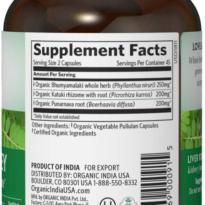 Organic India-Liver Kidney Care, 90 count