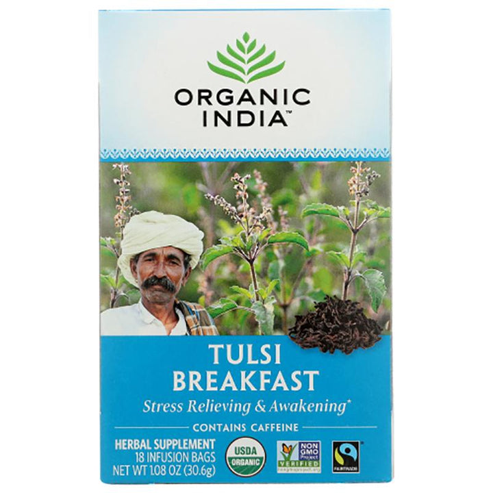 organic india tulsi india breakfast tea