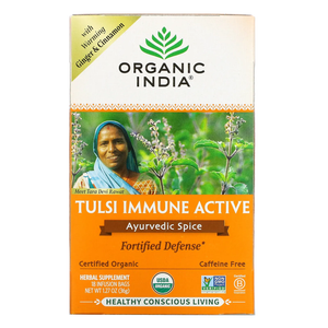 Organic India, Tulsi Immune Active, Ayurvedic Spice, Caffeine Free, 18 Infusion Bags
 | Pack of 6