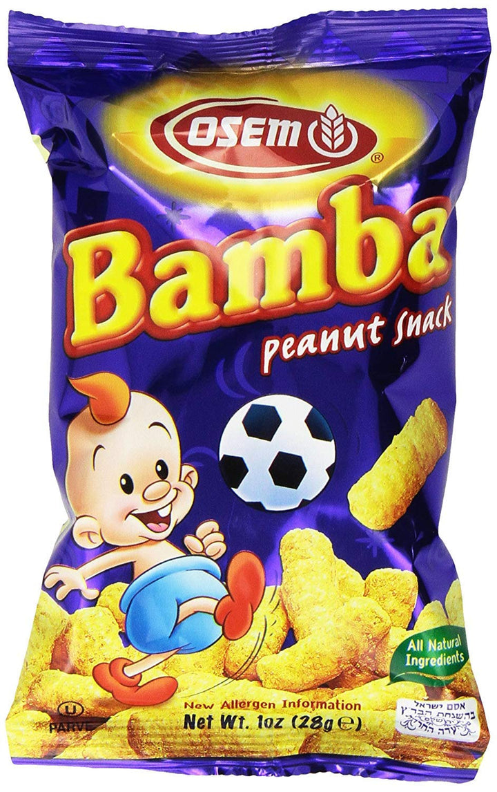 Osem Peanut Snack - Bamba 1.00 oz | Pack of 24 - PlantX US