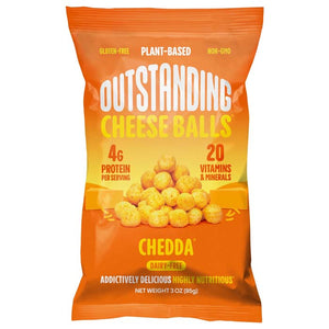 Outstanding Foods - Dairy-Free Cheese Balls, 3oz | Multiple Flavors