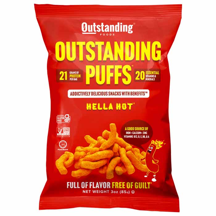 Outstanding Foods - Outstanding Puffs - Hella Hot, 3oz