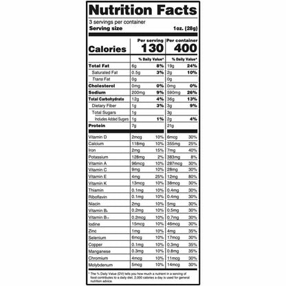 Outstanding Foods - Outstanding Puffs - White Chedda, 3oz - back