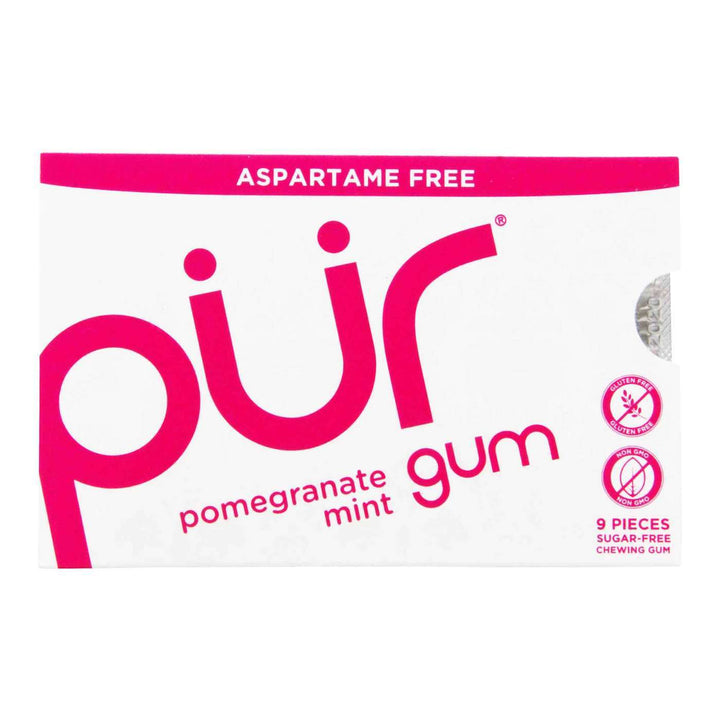 PUR Gum Pomegranate & Mint Bli 9pieces
 | Pack of 12 - PlantX US