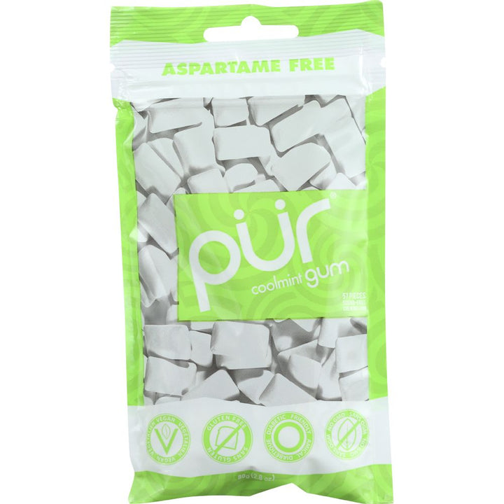 PUR: Sugar-Free Cool Mint Chewing Gum, 2.72 oz
 | Pack of 12 - PlantX US