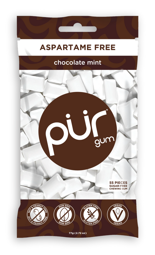 Pur - Gum - Chocolate Mint, 2.72oz (Pack of 12)