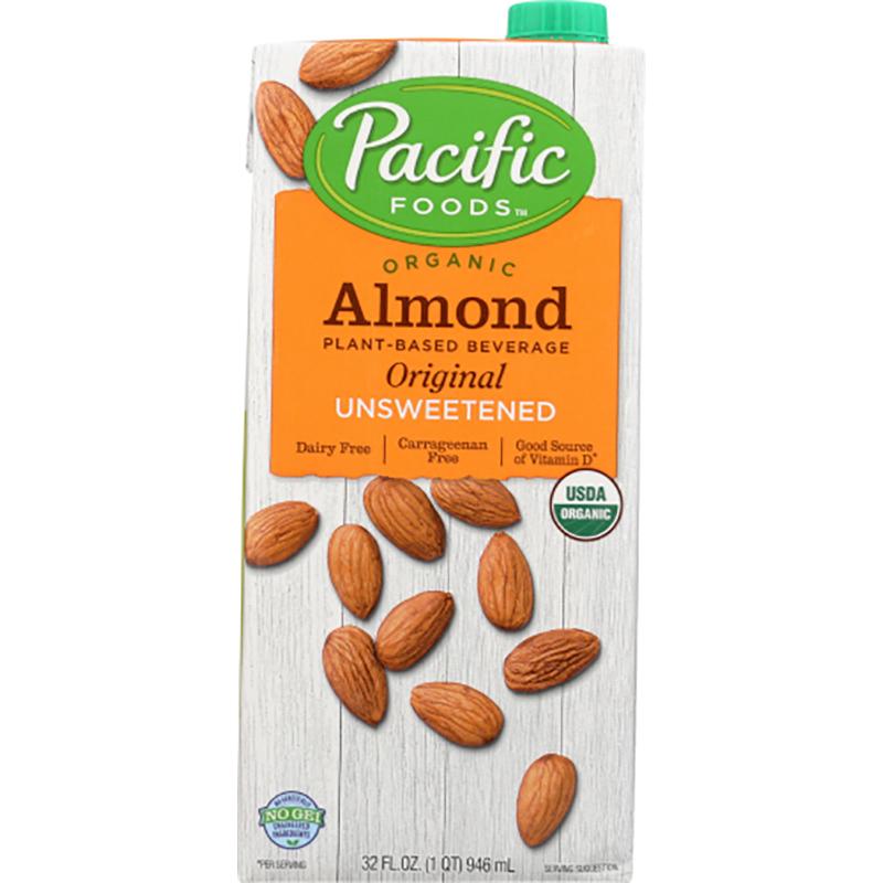 Pacific Foods Almond Milk Unsweetened, 32oz