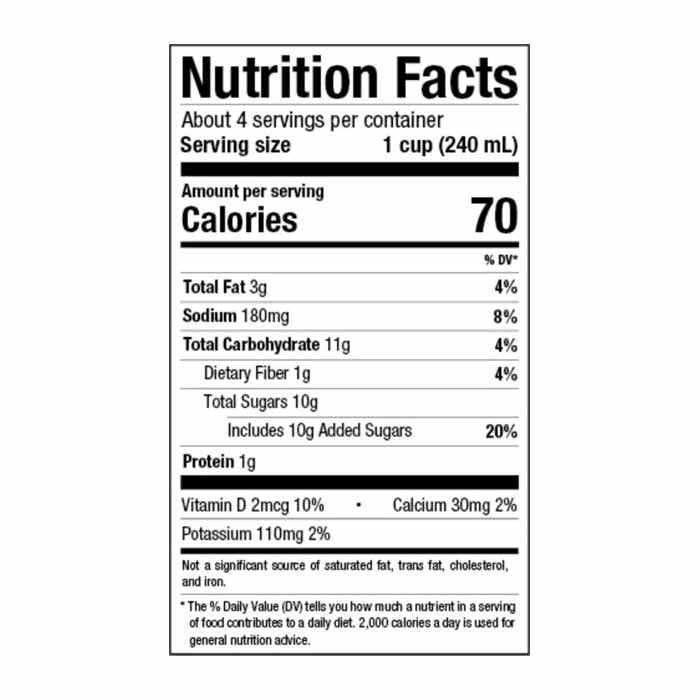Pacific Foods - Organic Almond Plant-Based Beverage - Vanilla, 32 fl oz - back