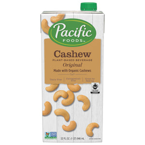 Pacific Foods - Cashew Plant-Based Beverage Original , 32 oz | Pack of 6