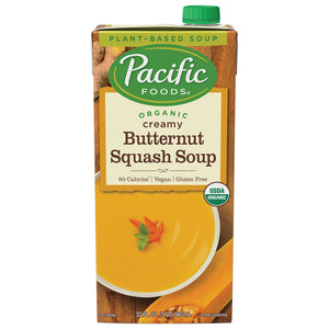 Pacific Foods Organic Creamy Butternut Squash Soup 32 Fl Oz | Pack of 12