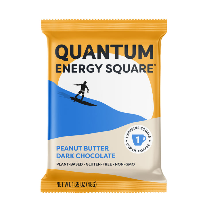 Quantum Energy Squares - Peanut Butter Dark Chocolate Bar, 1.69oz - PlantX US