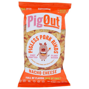 PigOut - Pork Rinds Nacho Cheese, 3.5oz