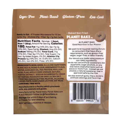 Planet Bake - Donuts - Toffee Caramel, 1oz  - back