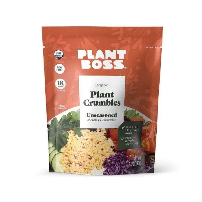 Plant Boss -Unseasoned Meatless Crumbles, 3.35oz