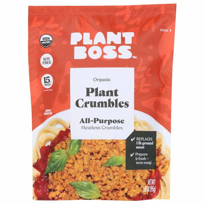 Plant Boss - Meatless Crumbles - All-Purpose, 3.35oz