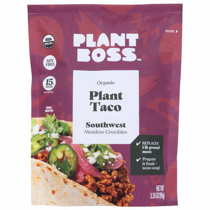 Plant Boss - Meatless Crumbles - Southwest, 3.35oz