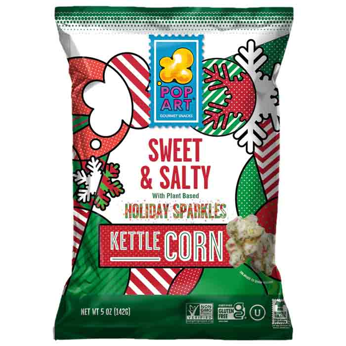 Pop Art - Kettle Corn Holiday With Sparkles, 5oz