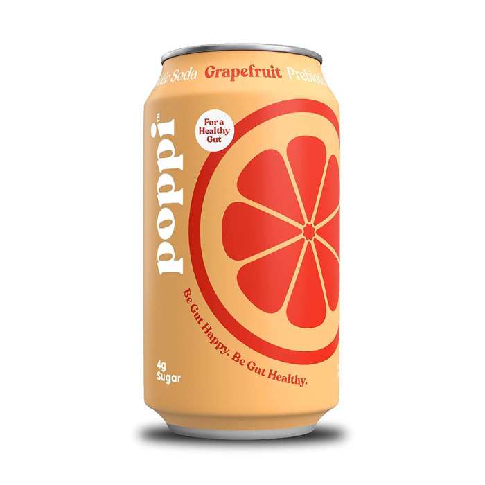 Poppi - Prebiotic Soda Grapefruit, 355ml - front