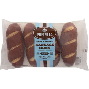 Pretzilla - Soft Pretzel Sausage Buns, 4 Pack, 10.4oz