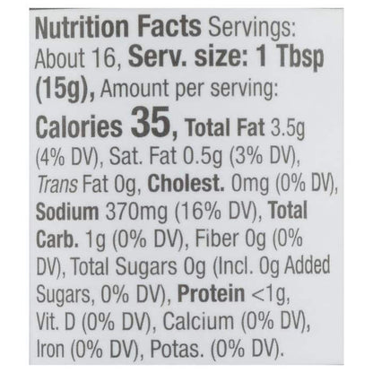 Primal Kitchen - Buffalo Sauce - nutrition facts