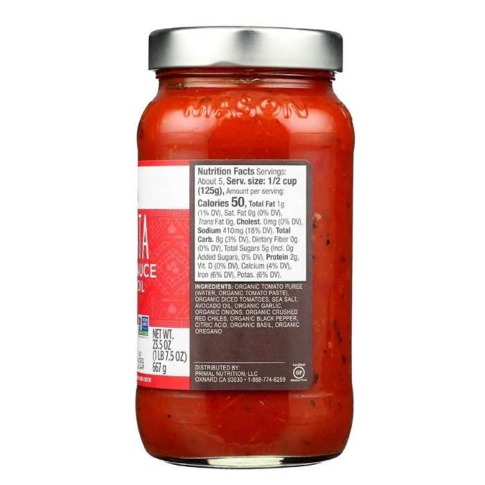 Primal Kitchen Arrabbiata Marinara Sauce, 23.5oz