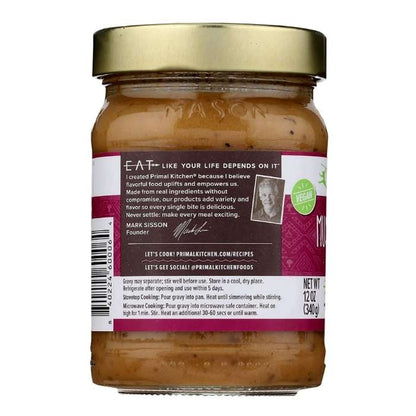 Primal Kitchen - Mushroom Gravy, 12oz - back