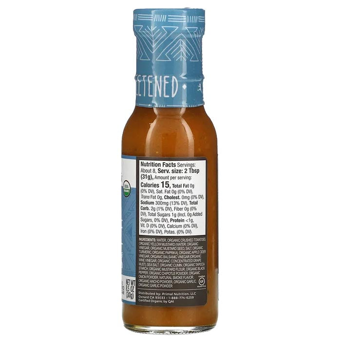 Primal Kitchen - Organic BBQ Sauce - Golden Unsweetened, 8.5oz  - back