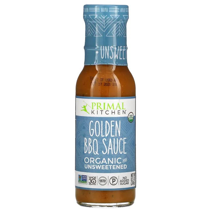Primal Kitchen - Organic BBQ Sauce - Golden Unsweetened, 8.5oz 