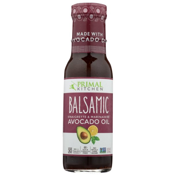 Primal Kitchen, Dressing & Marinade Made with Avocado Oil, Balsamic, 8 fl oz
 | Pack of 6 - PlantX US