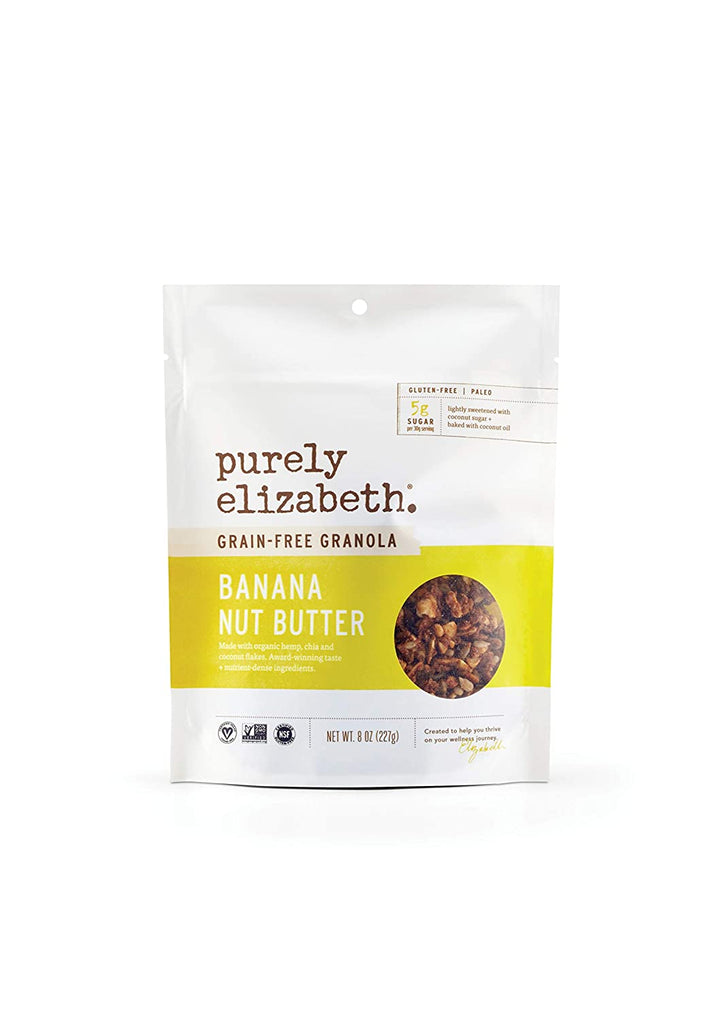 Purely Elizabeth - Banana Nut Butter Granola, 8 Oz
 | Pack of 6 - PlantX US