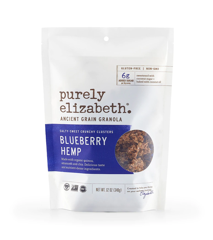 Purely Elizabeth Ancient Grain Granola - Blueberry Hemp 12 Oz
 | Pack of 6 - PlantX US