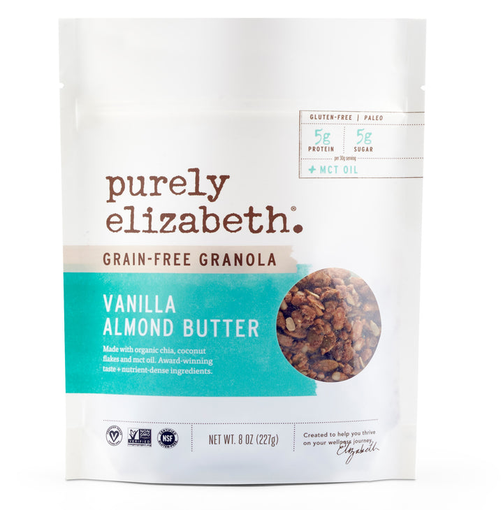 Purely Elizabeth, Granola Vanilla Almond Butter MCT Grain Free, 8 Ounce
 | Pack of 6 - PlantX US