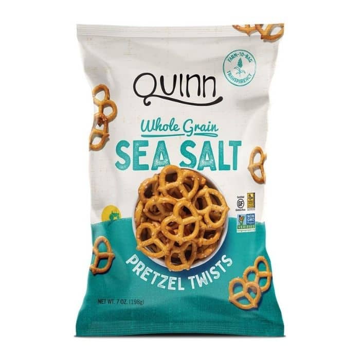 Quinn - Classic Sea Salt Pretzels, 7oz - front