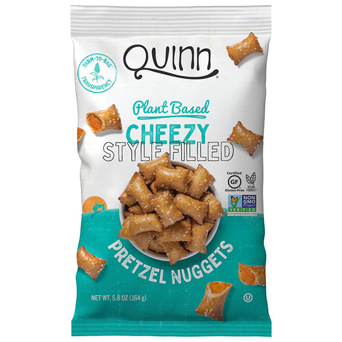 Quinn - Quinn Plant-Based Cheezy Style Filled Pretzels, 5.8oz