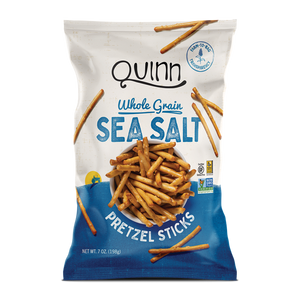 Quinn Pretzel Sticks, Whole Grain, Sea Salt, 5.6 oz
 | Pack of 8