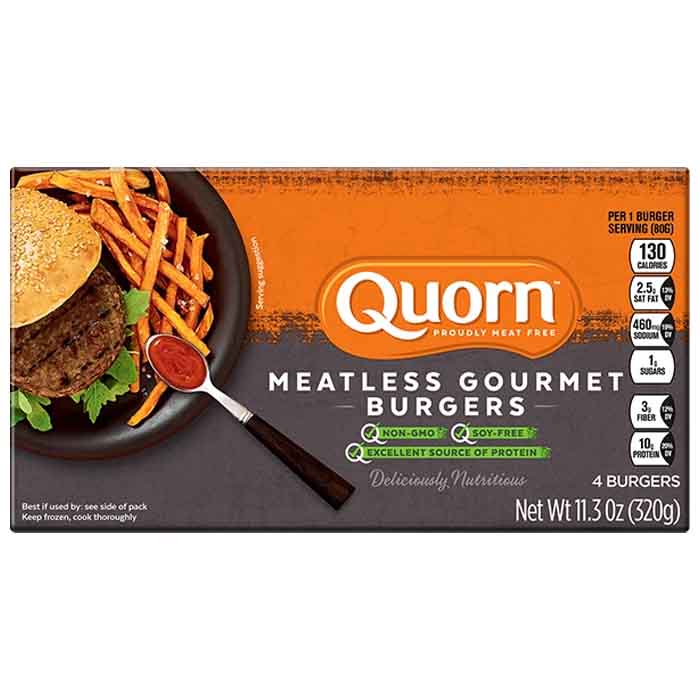 Quorn - Meatless Gourmet Burgers, 11.3oz