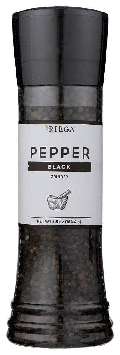 RIEGA Black Pepper Grinder, 5.8 oz | Pack of 6 - PlantX US