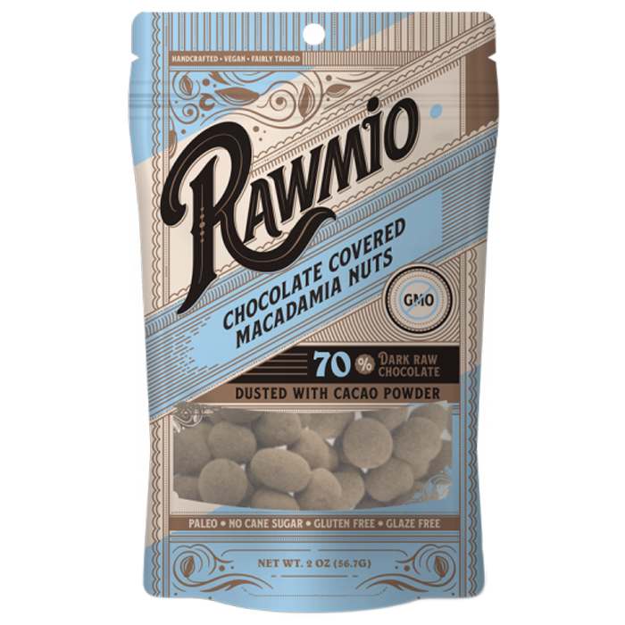 Rawmio - Chocolate Covered Macadamia Nuts, 2oz