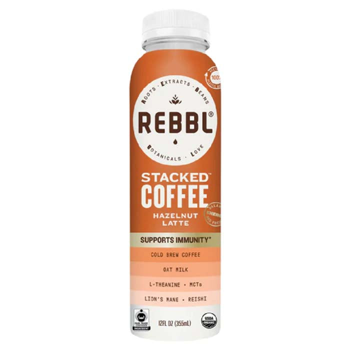 Rebbl Inc - Coffee - Hazelnut Latte Stacked, 12oz