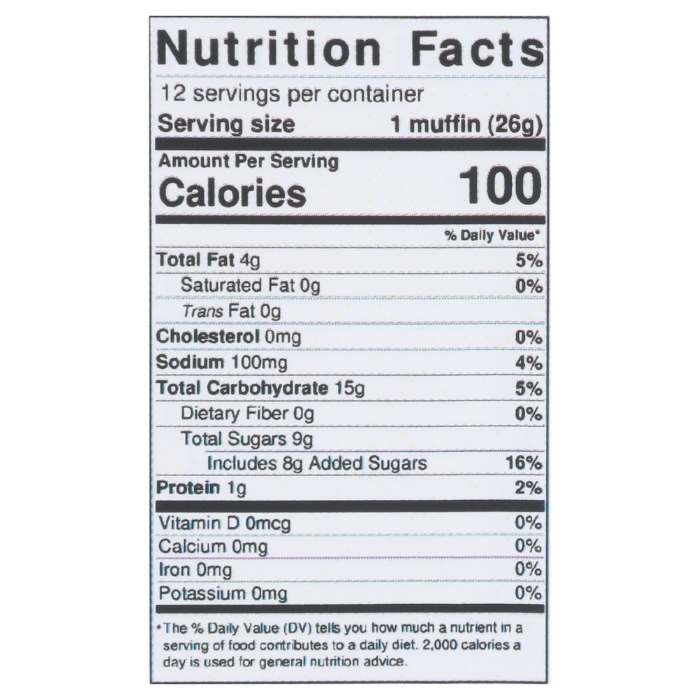 Red Plate Foods - Mini Muffins Coffee Cake, 10.9oz - nutrition facts