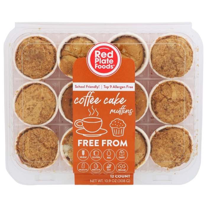 Red Plate Foods - Mini Muffins Coffee Cake, 10.9oz - front