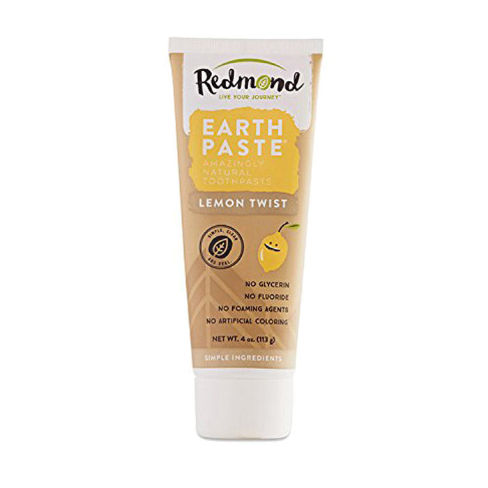 Redmond - Earthpaste Mineral Toothpaste with Silver Lemon Twist, 4oz