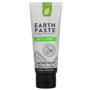Redmond - Earthpaste Mineral Toothpaste with Silver Unsweetened Spearmint, 4oz