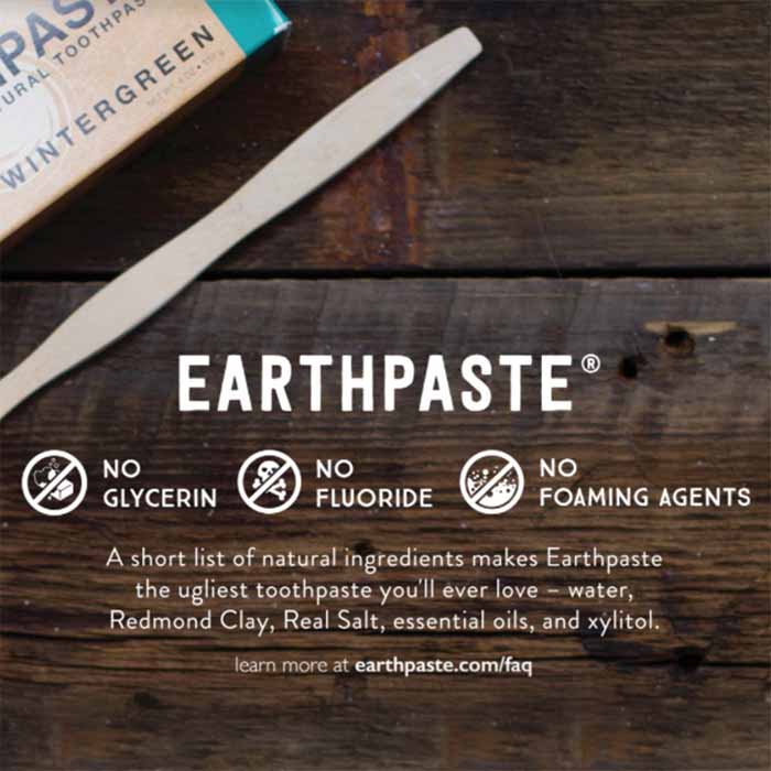 Redmond - Earthpaste Mineral Toothpaste with Silver Wintergreen, 4oz - back
