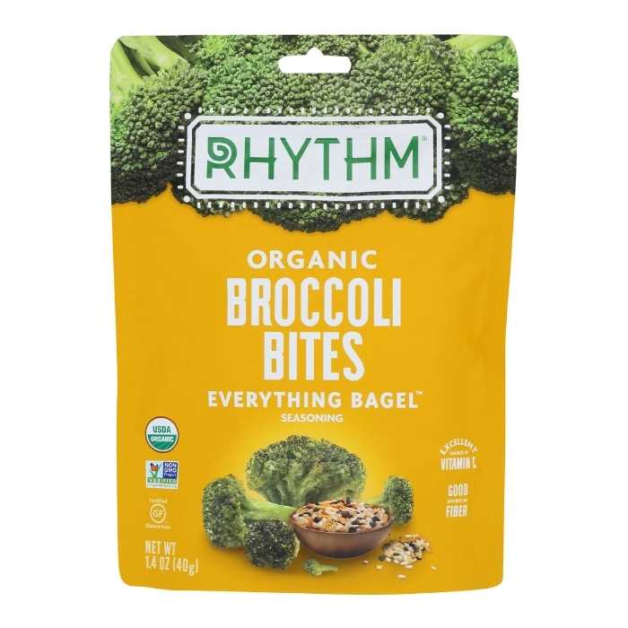 Rhythm Superfoods - Organic Broccoli Bites Everything Bagel