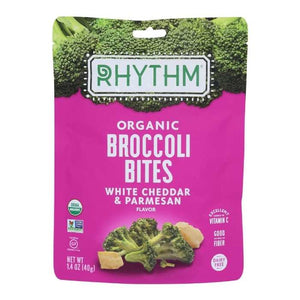 Rhythm Superfoods - Organic Broccoli Bites (GF), 1.4oz | Assorted Flavors