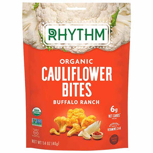 Rhythm Superfoods - Organic Cauliflower Bites (GF), Buffalo Ranch, 1.4oz