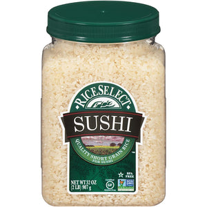 RiceSelect Sushi Rice 32 oz Short Grain Sweet Soft & Sticky
 | Pack of 4