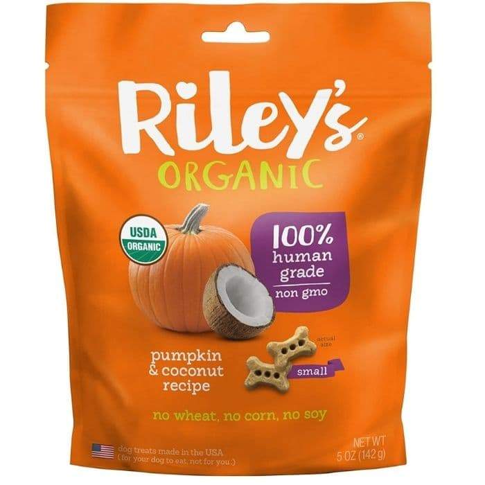Riley's Organics - Pumpkin & Coconut, Small Bones - Front