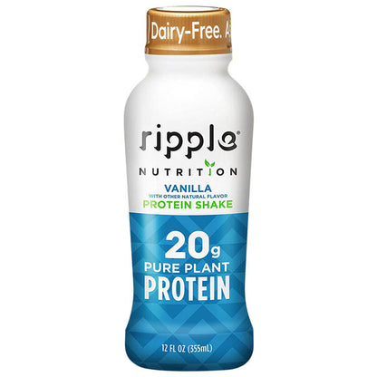 Ripple - Vegan Protein Shake - Vanilla, 12fl oz 